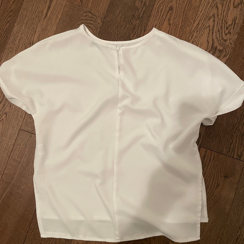 White silky shirt